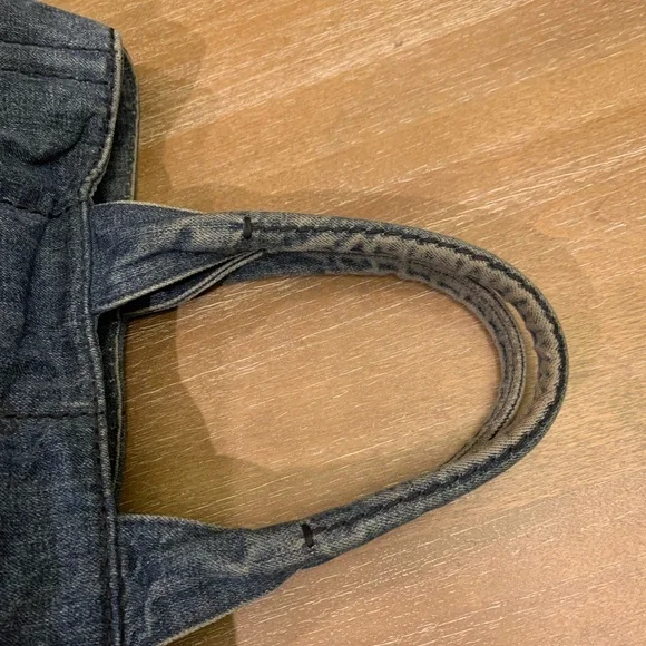Prada  Canapa Blue Denim Tote - Picture 14 of 16